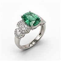 Anello Casciola Gioielli Donna SMERALDO in Oro bianco Smeraldo 2.00 Ct AN.SM10013 - AN.SM10013